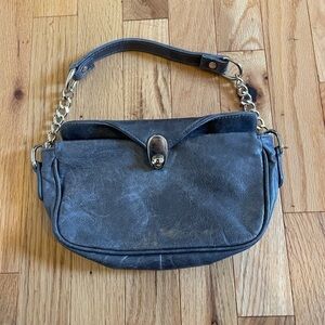 Laura Di Maggio Milano Grey Genuine Leather Handbag